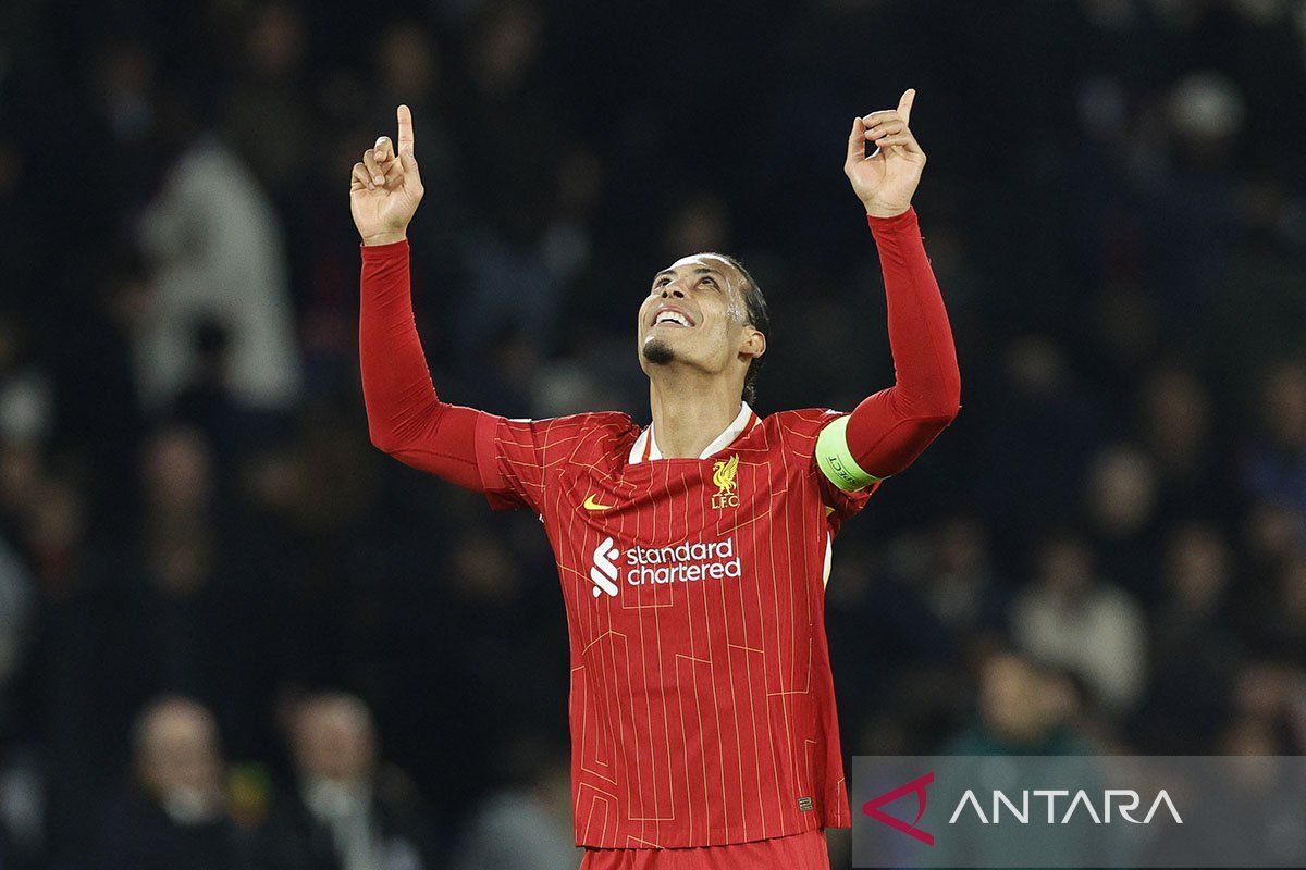 Van Dijk cetak gol menit akhir, Liverpool menang 2-1 berhadapan dengan West Ham